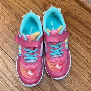 NWOT Girls’ size 11 Saucony unicorn shoes